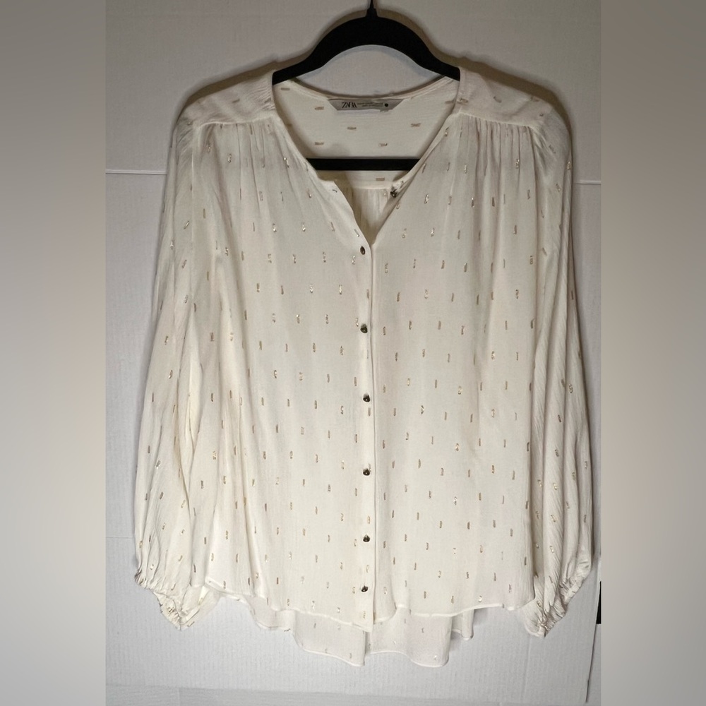 Zara Cream Color Top